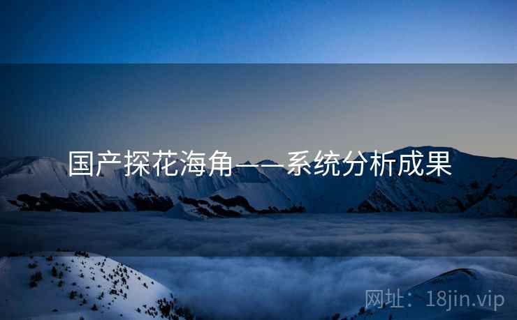 国产探花海角——系统分析成果