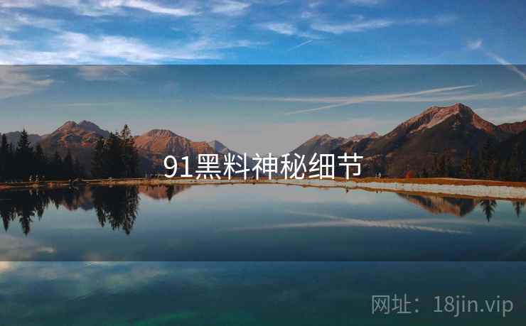 91黑料神秘细节