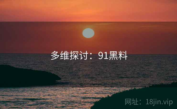 多维探讨：91黑料