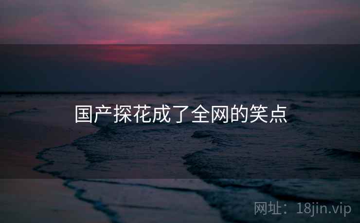 国产探花成了全网的笑点